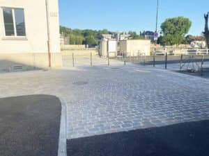 Pavés grès d'inde gris la ferte sous Jouarre